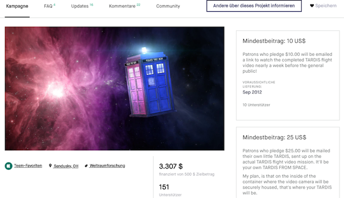 Kickstarter Crowdfunding